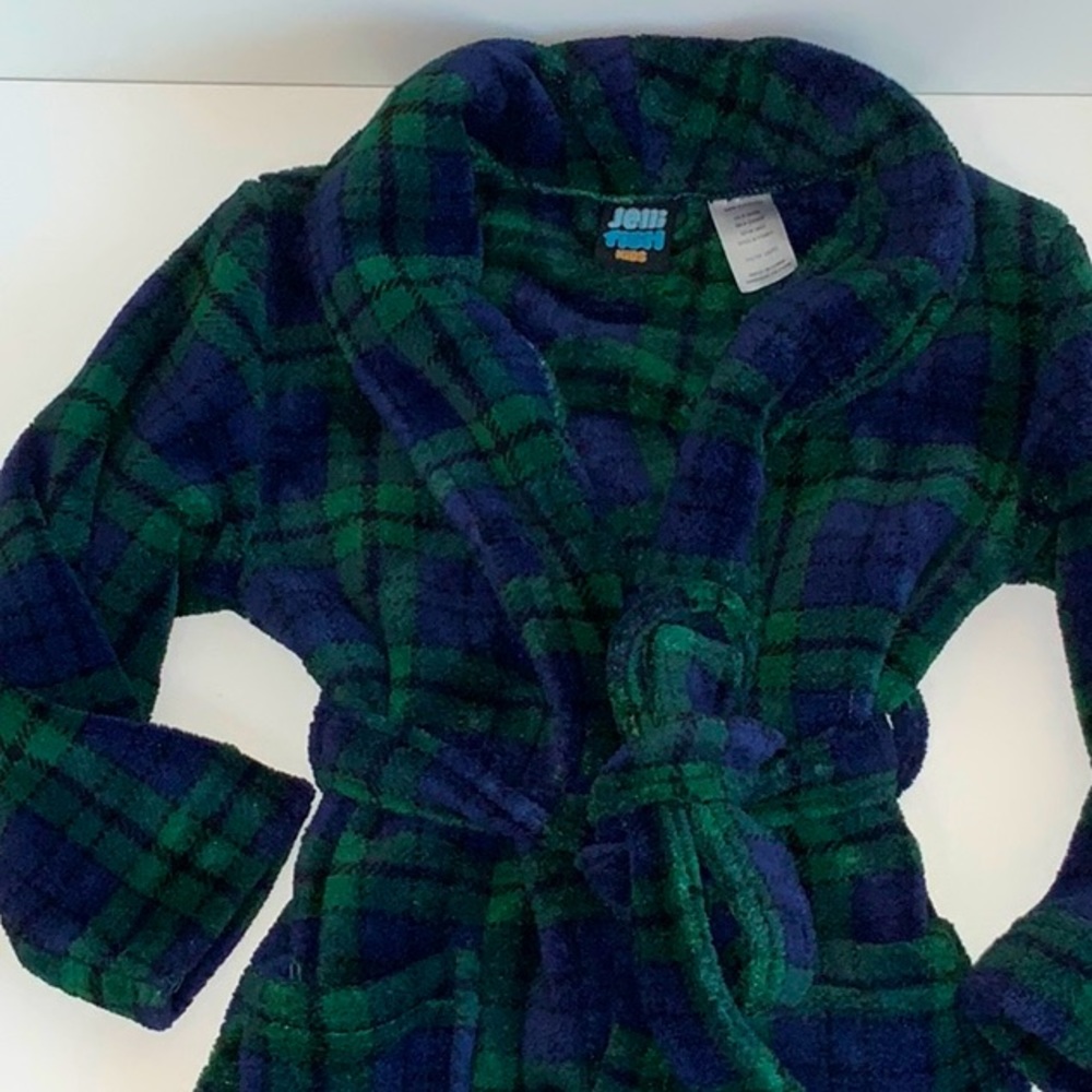 Plaid Jelli Fish Robe - Picture 3 of 6